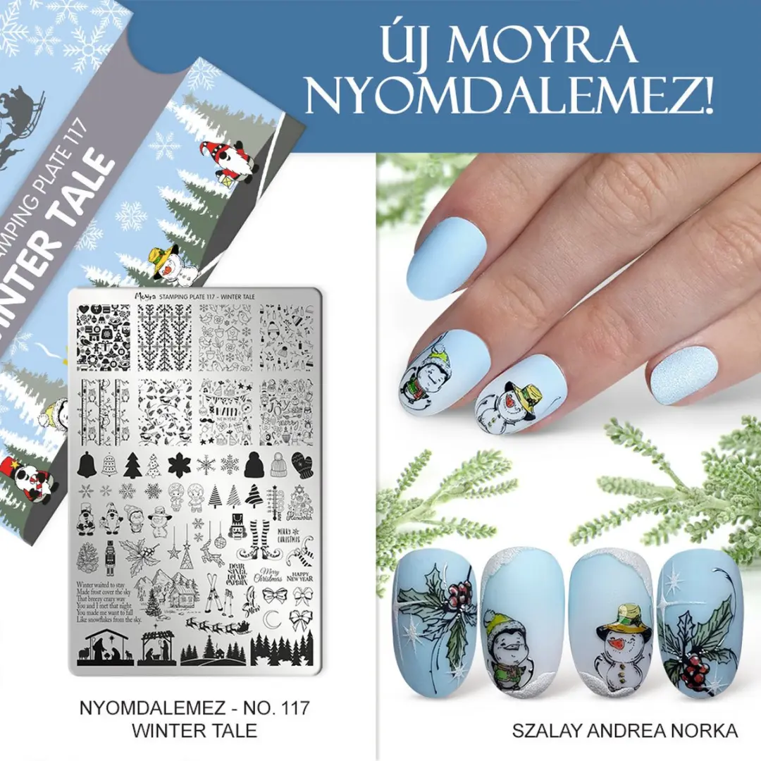 Moyra Stamping Plate Winter Tale 117