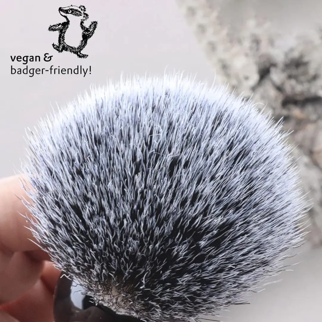 Haryali London Scheerkwast - Metal Handvat - Zwart - afbeelding 6 van 6