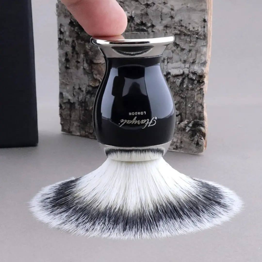 Haryali London Scheerkwast - Metal Handvat - Zwart