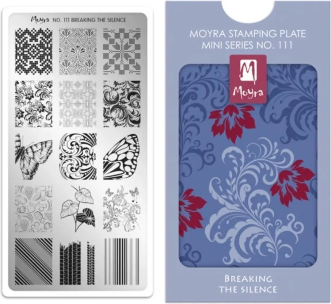 Moyra Mini Stamping Plate M111 Breaking The Silence - 55ml