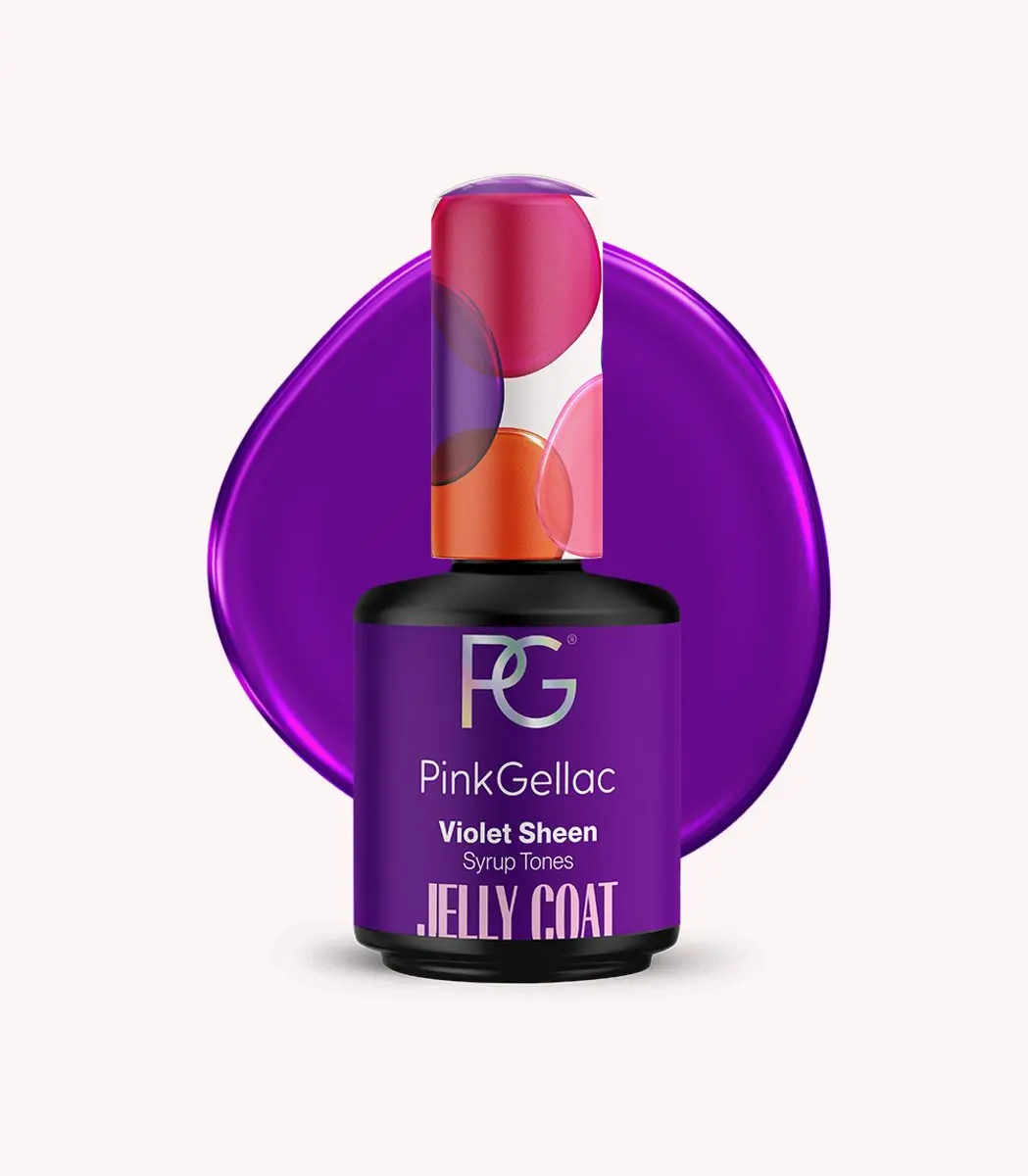 Pink Gellac Jelly Coat Violet Sheen 15ml
