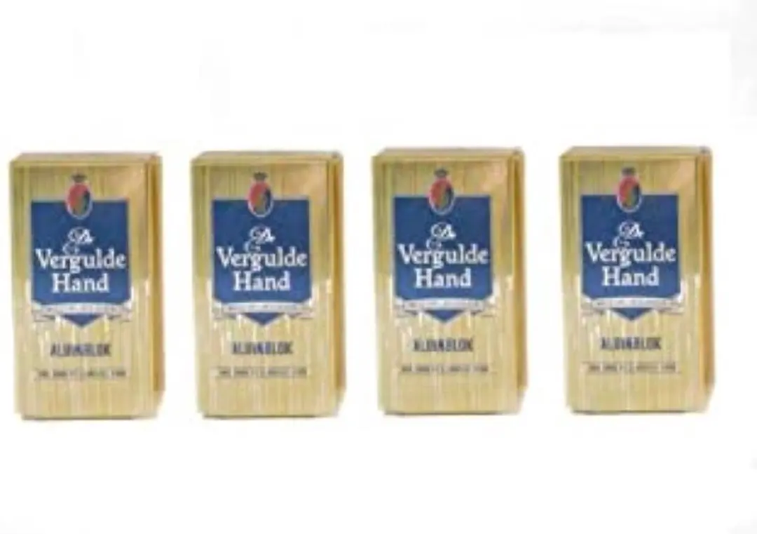 Vergulde Hand Aluinblokjes - 4 Stuks (2x2) 300g