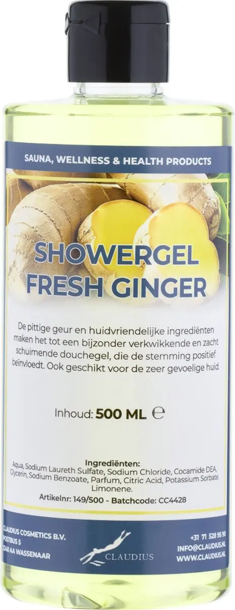 Splashbox Cosmetics Douchegel Fresh Ginger 500ml