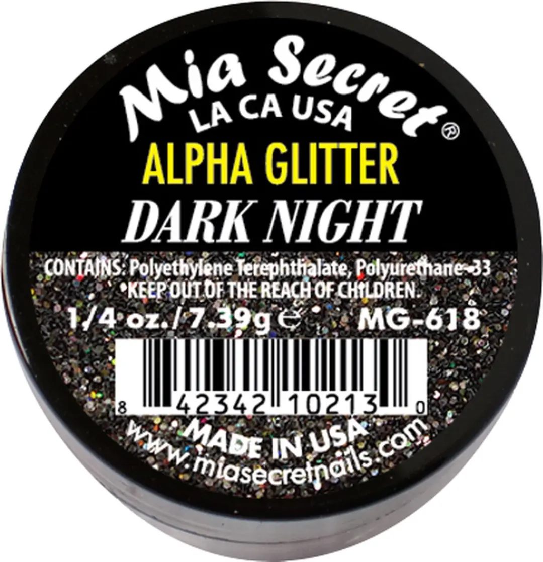 Mia Secret Alpha & Dust Glitter Acrylpoeder Dark Night 20ml