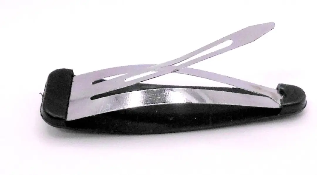 Hairmode Klik-Klak Haarspeldjes - 4 Stuks - Zwart met Glimmende Sterren