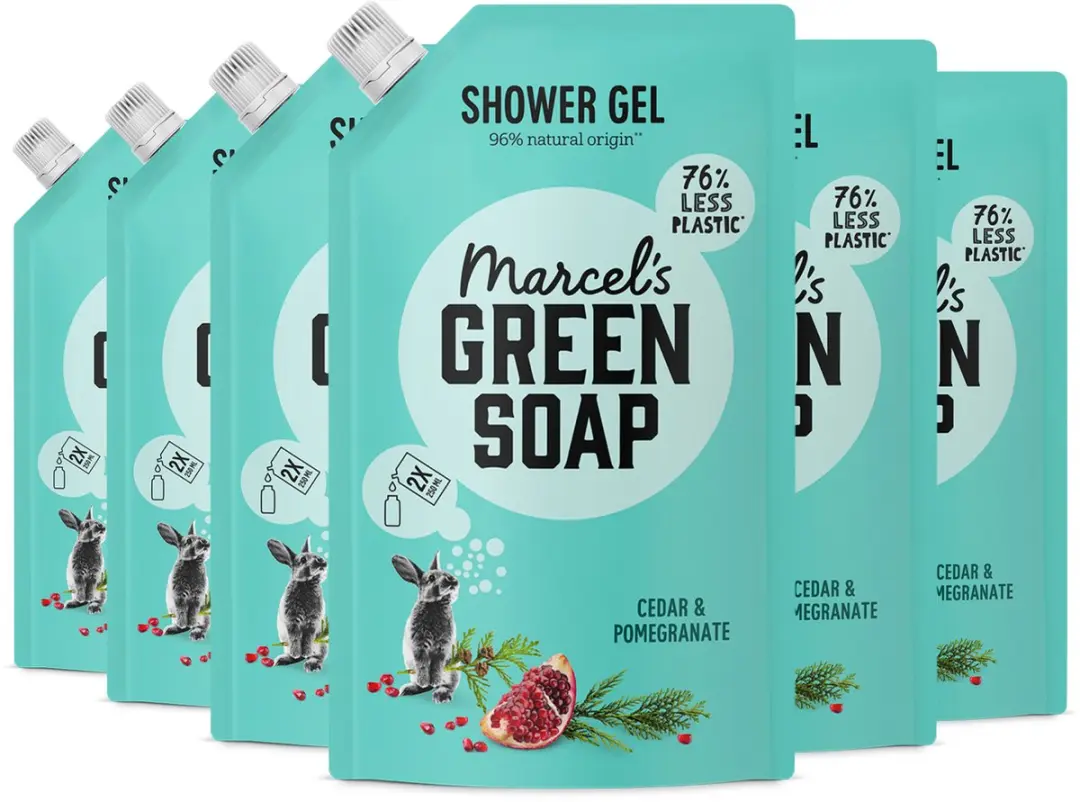 Marcel's Green Soap Douchegel Navulling Ceder & Granaatappel