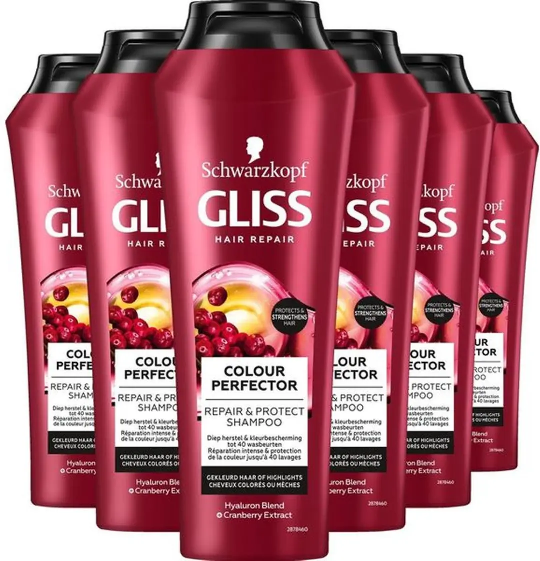 Gliss Color Protect & Shine Shampoo - 6x250ml