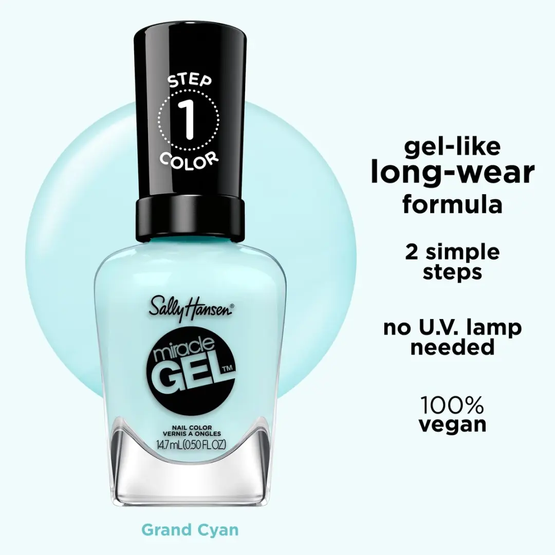 Sally Hansen Miracle Gel 668 Grand Cyan - 14.7ml