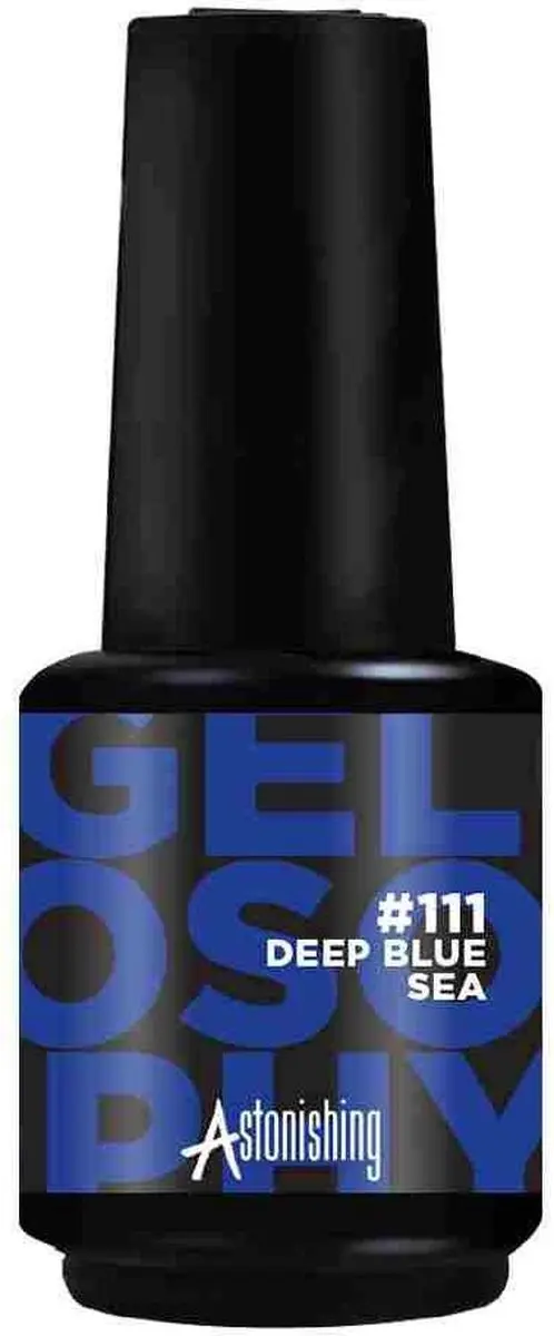 Astonishing #111 Deep Blue Sea Nagellak 15ml - Zwart