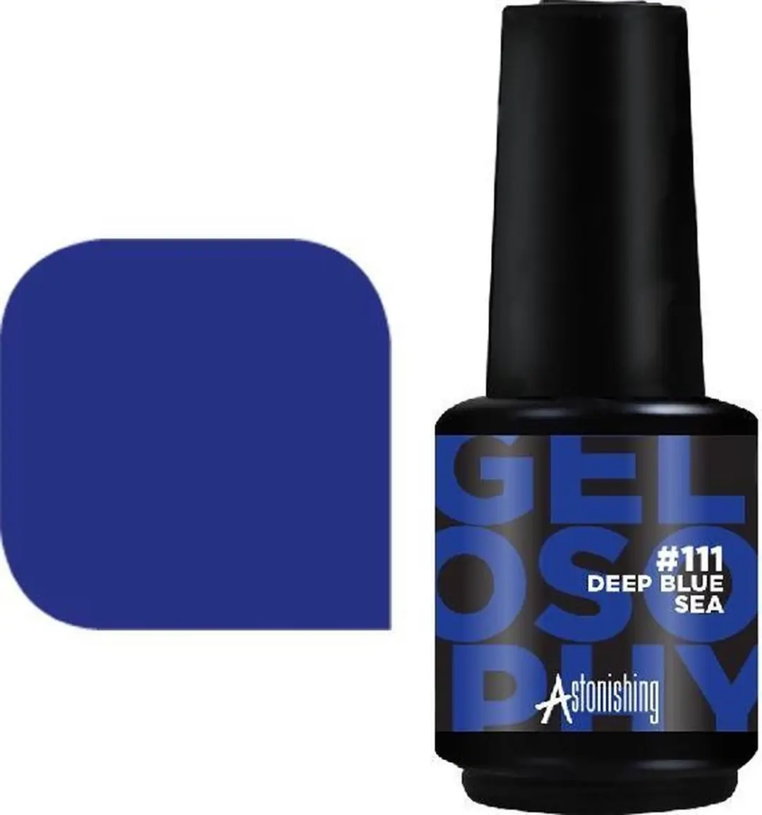 Astonishing #111 Deep Blue Sea Nagellak 15ml - Zwart