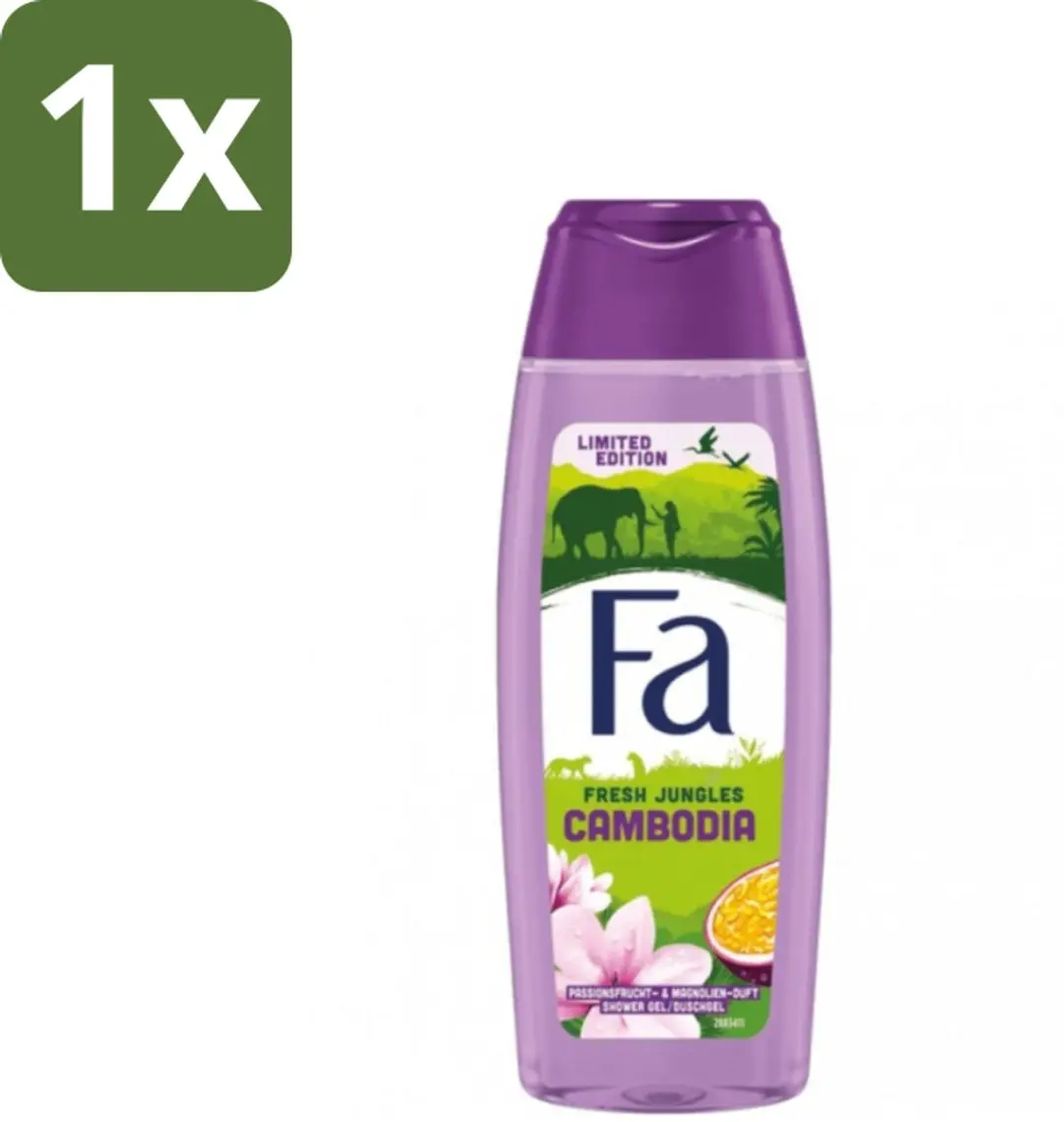 Fa Fresh Jungles Cambodia Douchegel 250ml - Passievrucht & Magnolia
