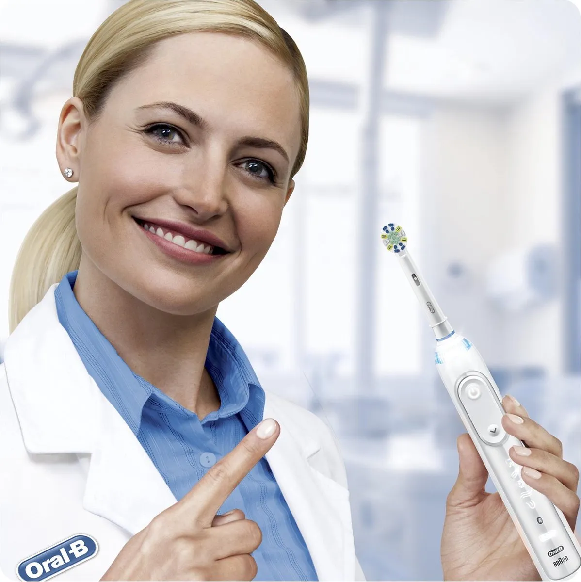 Oral-B Floss Action Opzetborstels 12 Stuks - Wit
