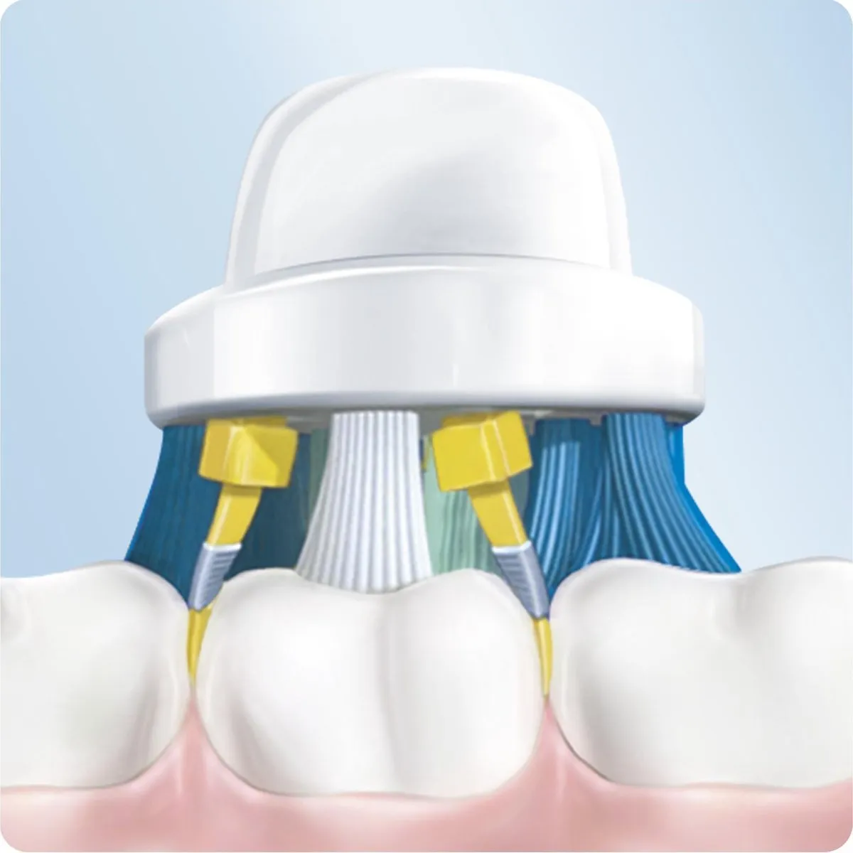 Oral-B Floss Action Opzetborstels 12 Stuks - Wit