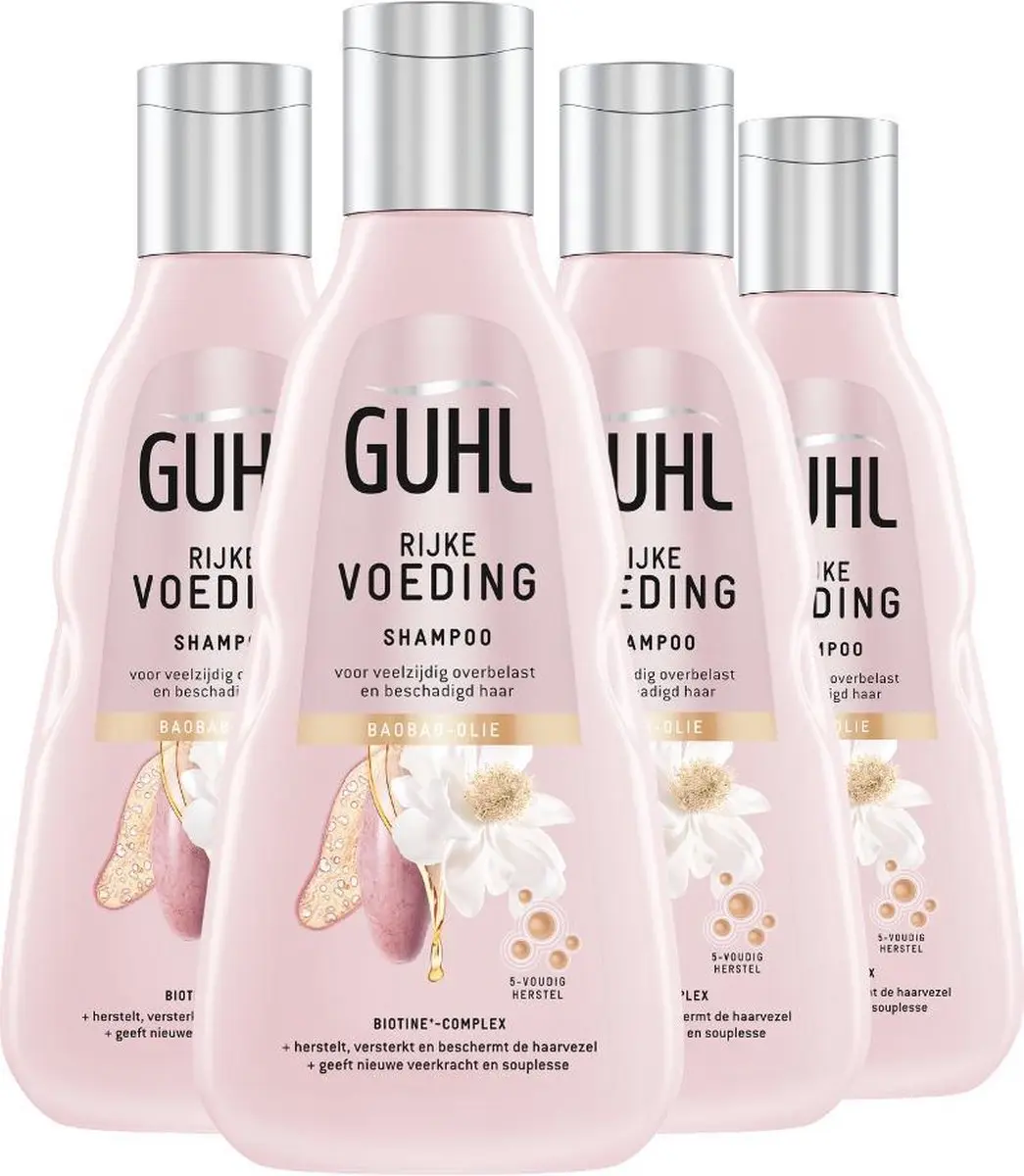 Guhl Structuurherstel Shampoo 4x250ml