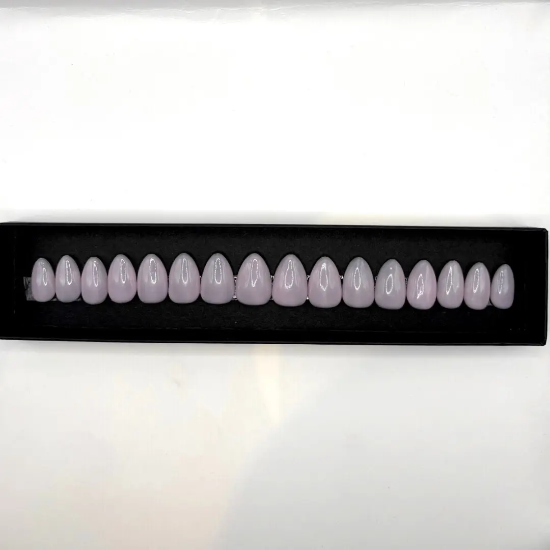 SD Press on Nails No. 53 Baby Cakes Medium Almond - 20 Stuks - Nude Pink - afbeelding 6 van 6
