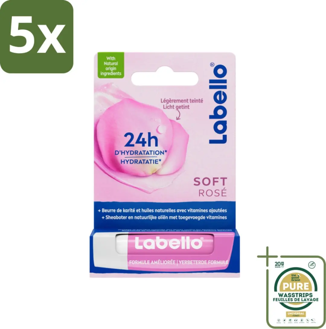 Labello Soft Rosé Lippenbalsem 24g