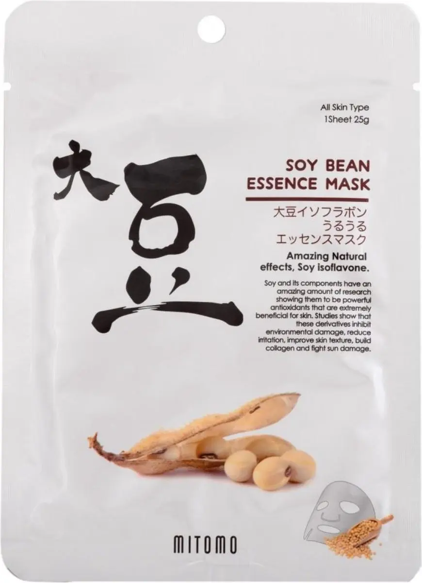 Mitomo Soy Bean Gezichtsmasker 25g - Transparant
