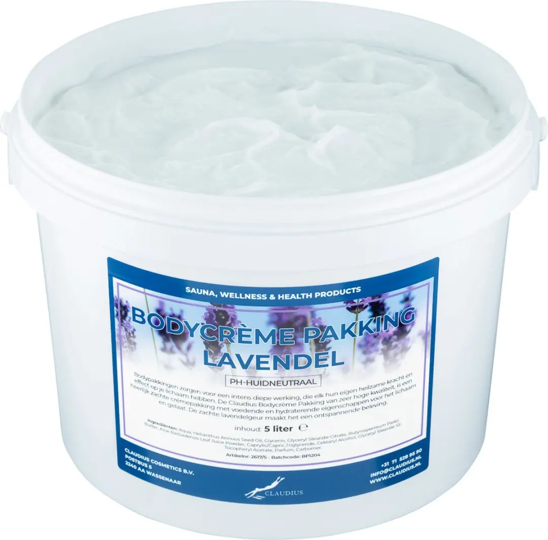 Splashbox Cosmetics Bodycrème Lavendel 5L