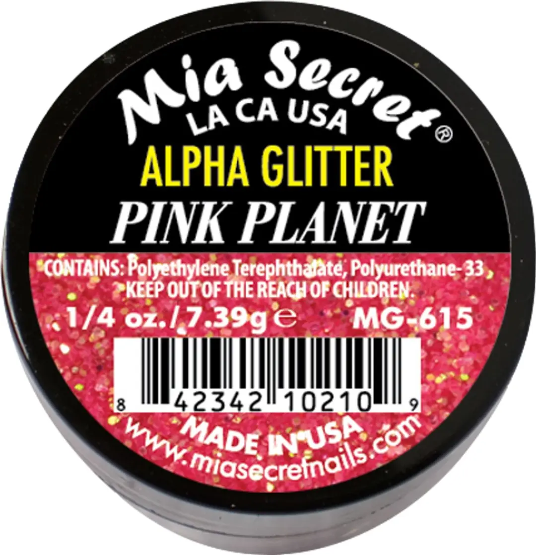 Mia Secret Alpha & Dust Glitter Acrylpoeder Roze 20ml