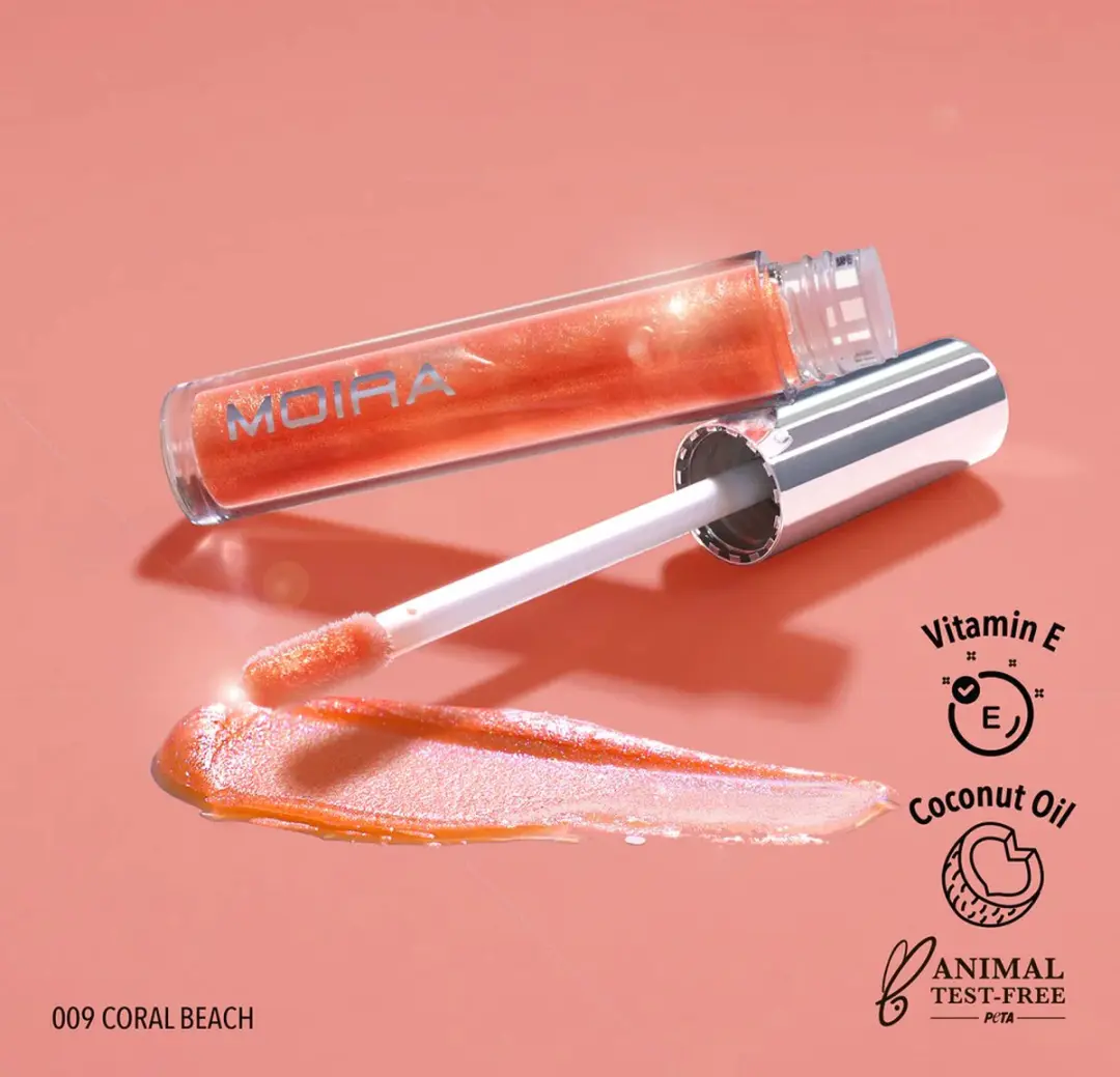 Moira Gloss Affair Luminous Lip Gloss 09 Coral Beach - 2,3 ml