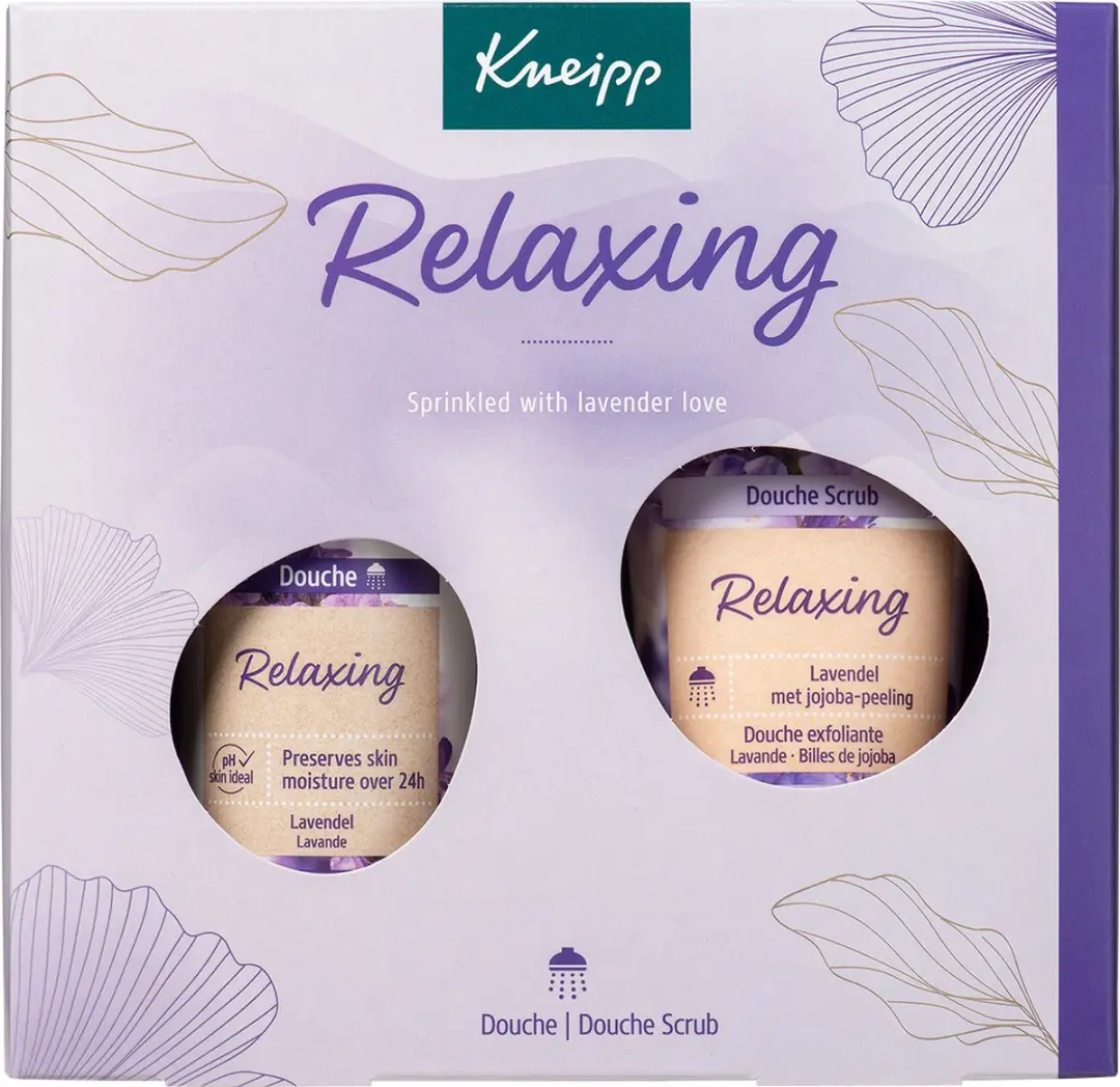 Kneipp Relaxing Favourites Geschenkset - Lavendel - 2x200ml Douchegel & Scrub