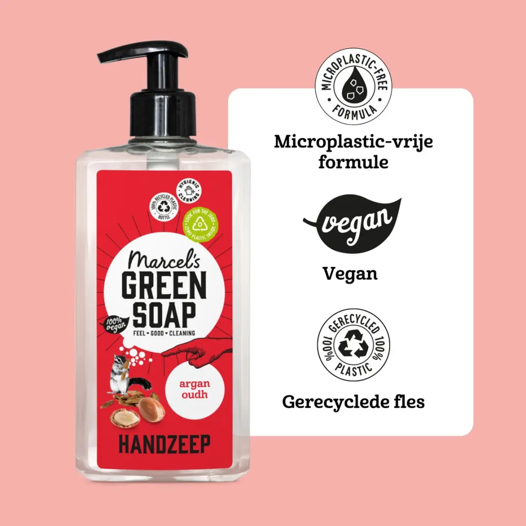 Marcel's Green Soap Handzeep Argan & Oudh 6x500ml