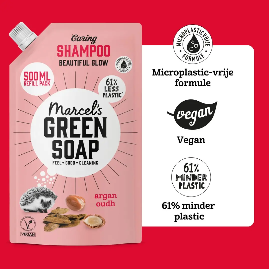 Marcel's Green Soap Shampoo Navulling Argan & Oudh 6x500ml