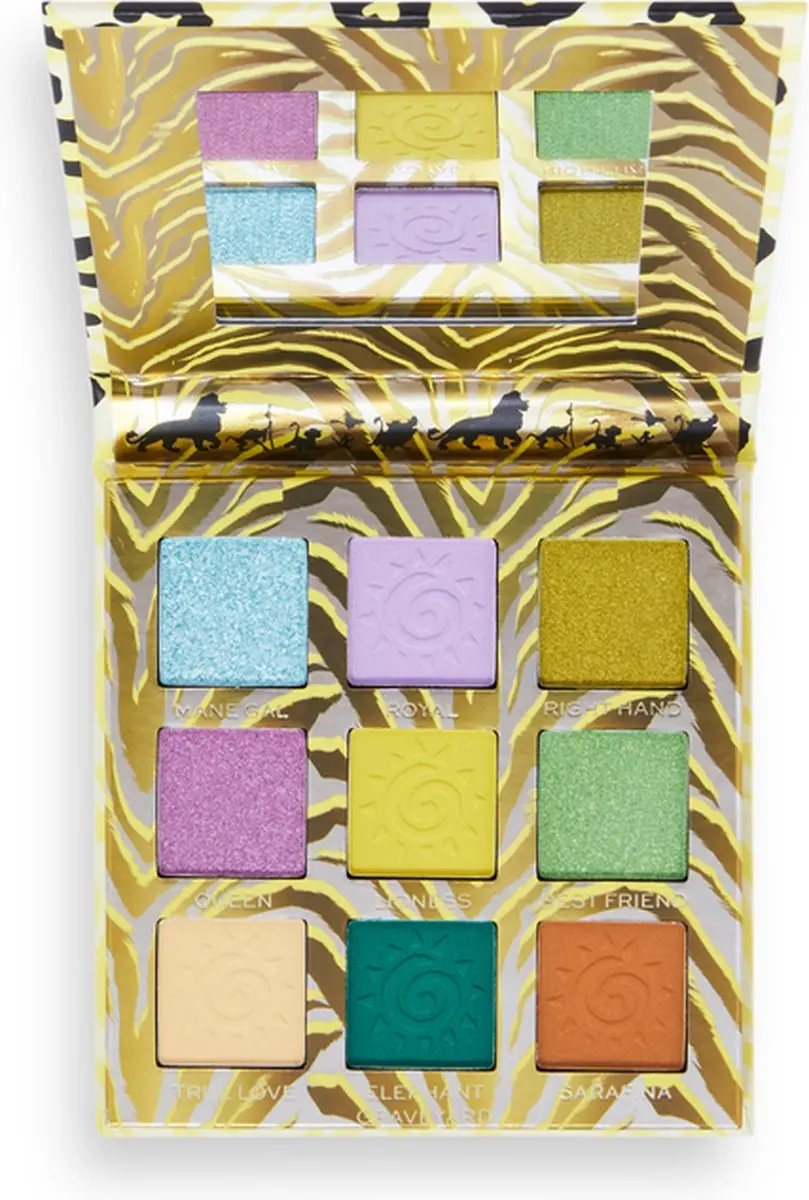 Makeup Revolution x Disney Lion King Jungle Princess Oogschaduw Palette - 9 Kleuren