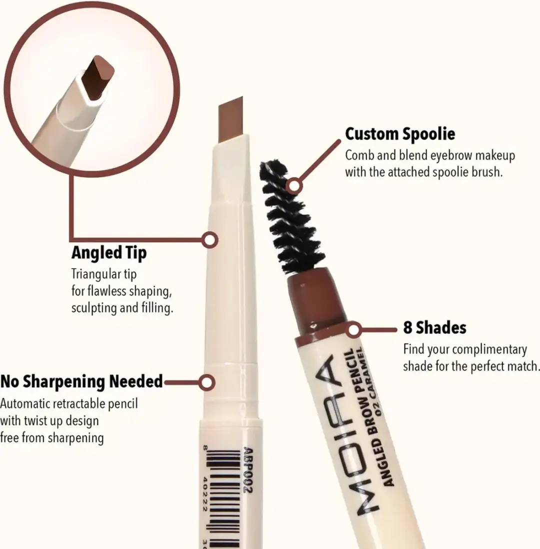 Moira Angled Brow Pencil 002 Caramel - 5g