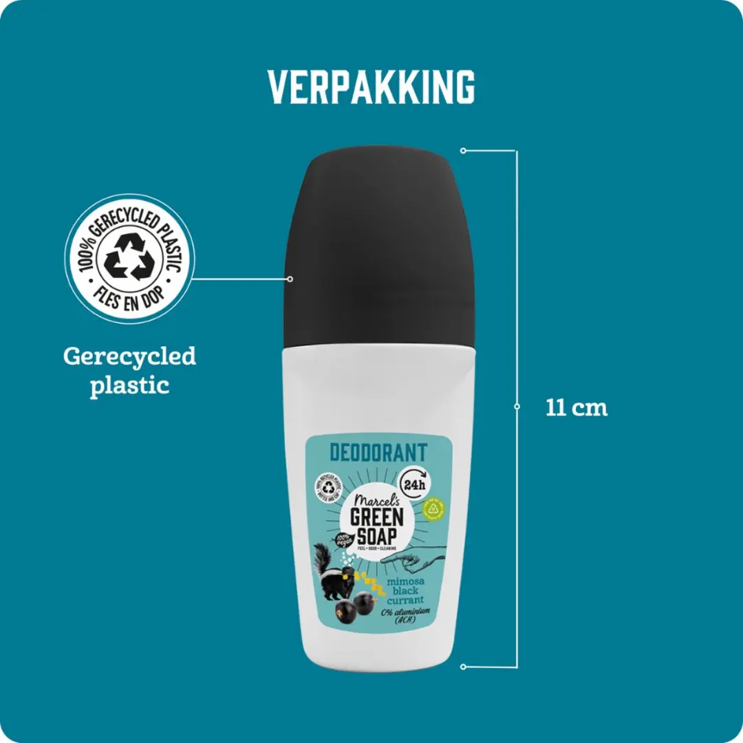 Marcel's Green Soap Deo Roller Mimosa & Zwarte Bes - 250ml