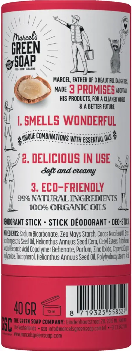 Marcel's Green Soap Deodorant Stick Argan & Oudh 40g