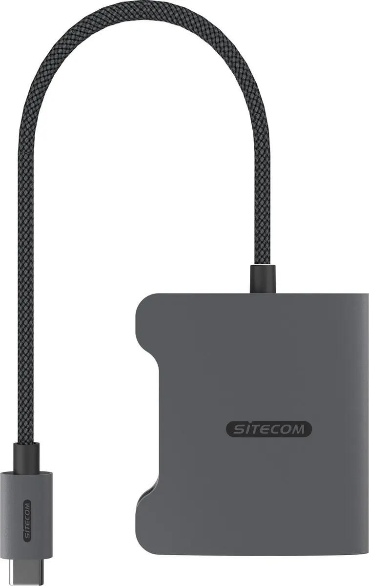 Sitecom AD-1017 USB-C naar Dual HDMI Adapter - Zilver
