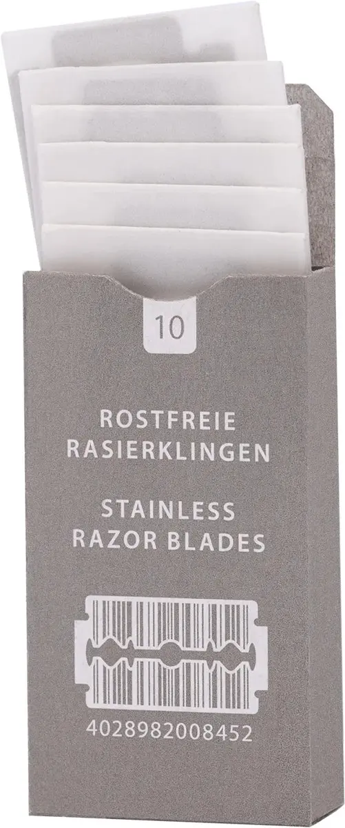 Mühle Double Edge Scheermesjes 10 Stuks - Zilver
