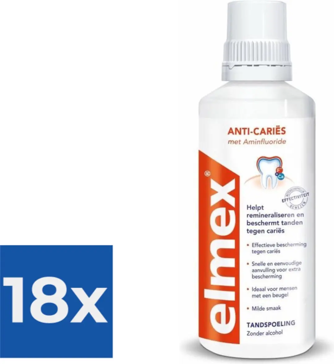 Elmex Anti-Cariës Tandspoeling 400ml - 18 Stuks