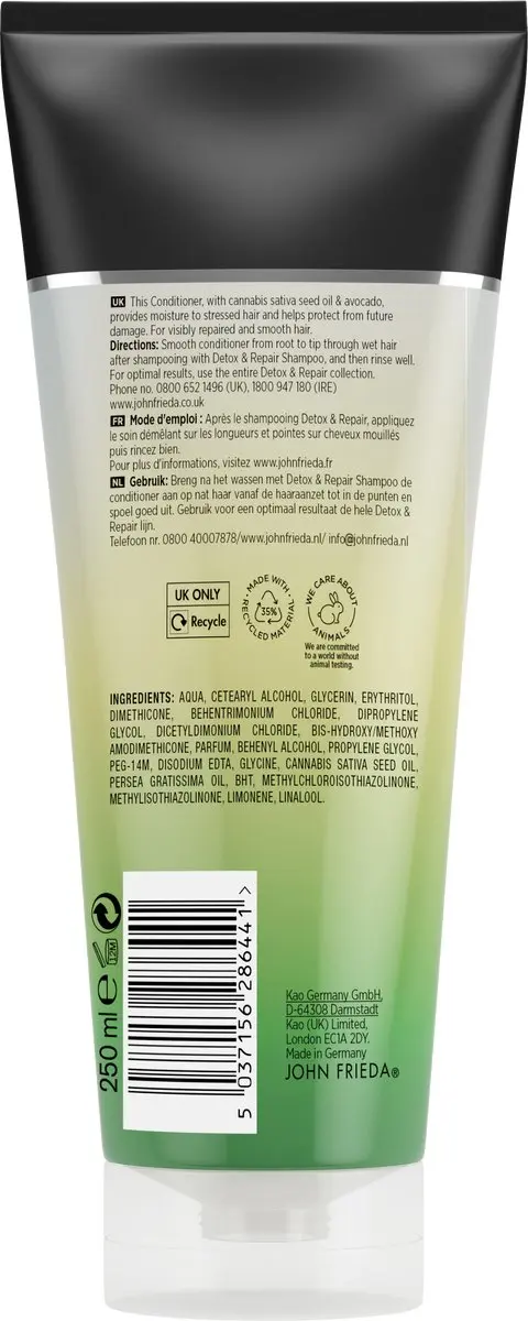 John Frieda Detox & Repair Conditioner 250ml