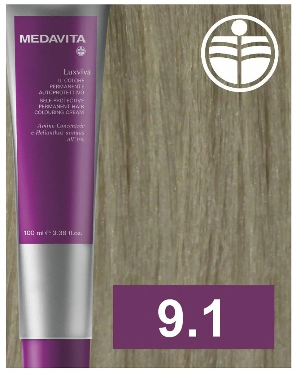 Medavita Luxviva Color 9.1 Zeer Licht Asblond