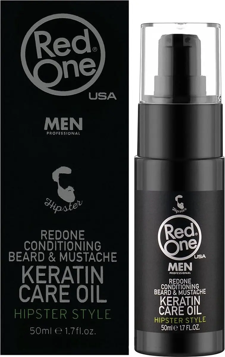 Red One Men Keratine Baard & Snorolie 50ml