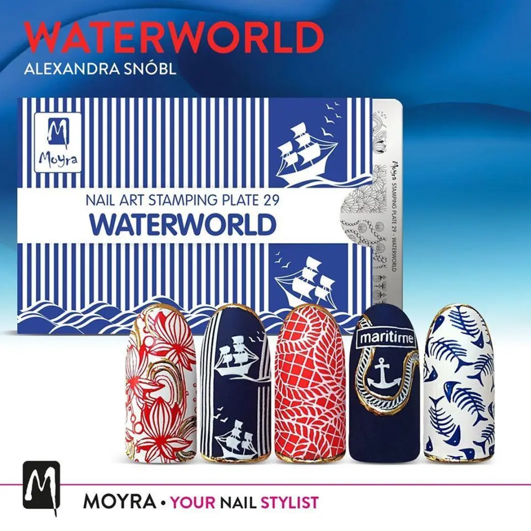 Moyra Stamping Plate 29 Waterworld