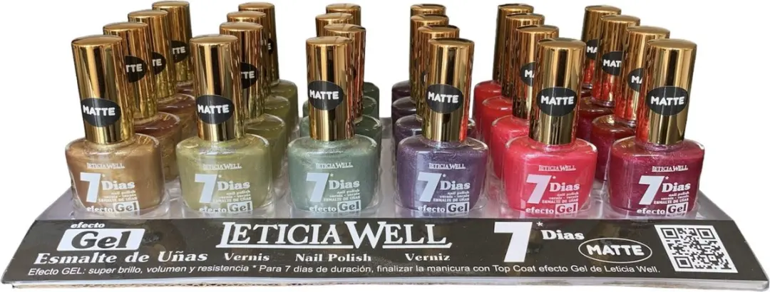 Leticia Well Nagellak Matte Shimmer Paars 13ml - Kleurcode 250