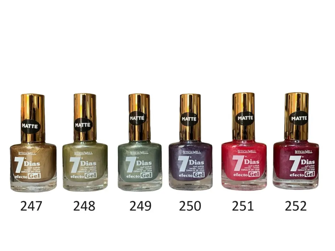 Leticia Well Nagellak Matte Shimmer Paars 13ml - Kleurcode 250