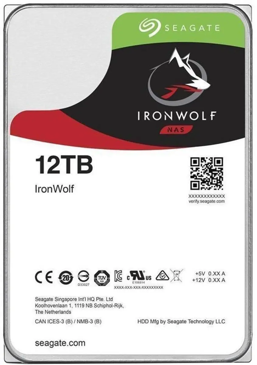 Seagate IronWolf ST12000VN0008 NAS HDD 12TB