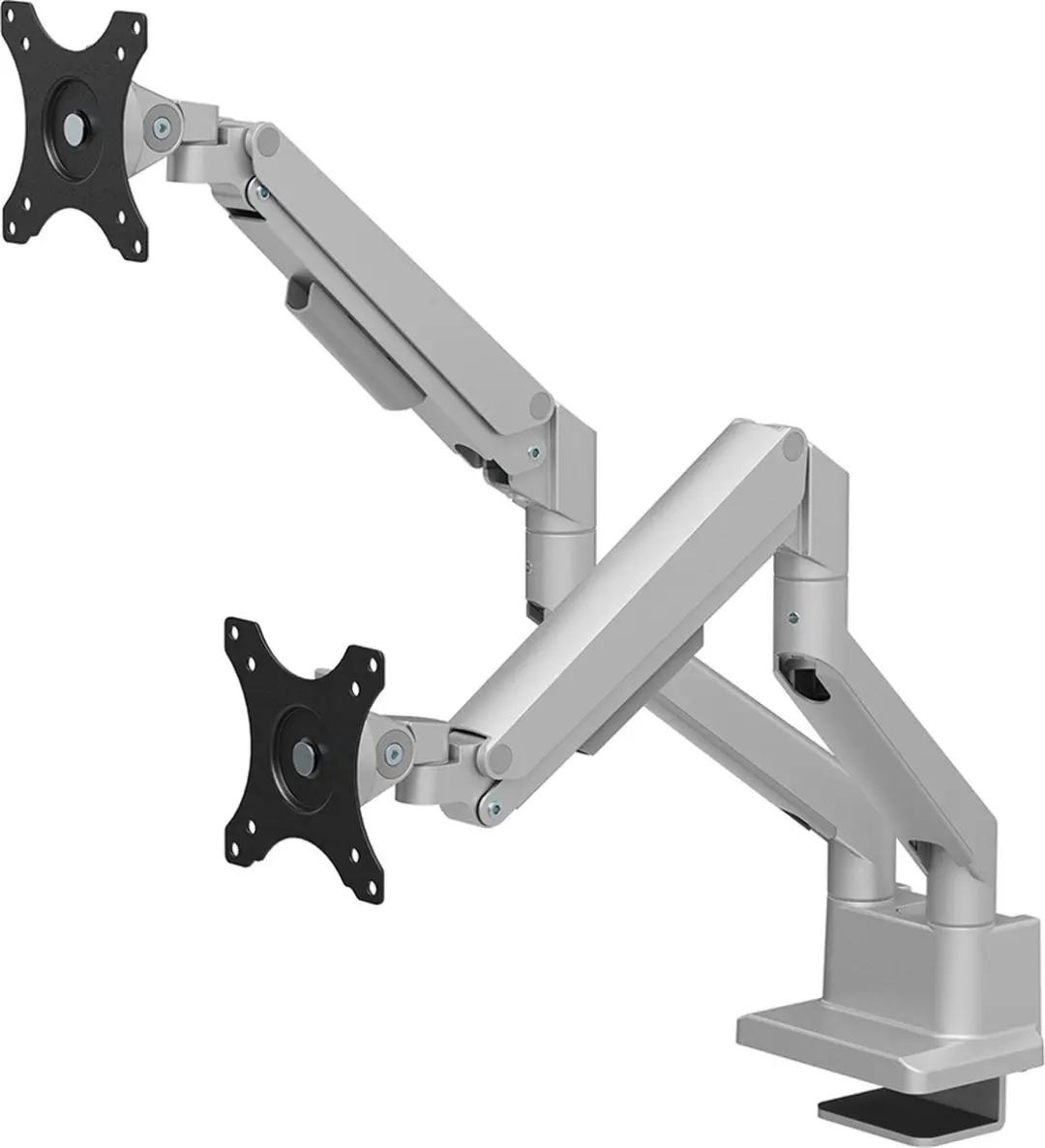 Neomounts NEXT Slim DS70-250SL2 Monitorarm 2x 17-32" - 1-9kg/scherm - Zilver