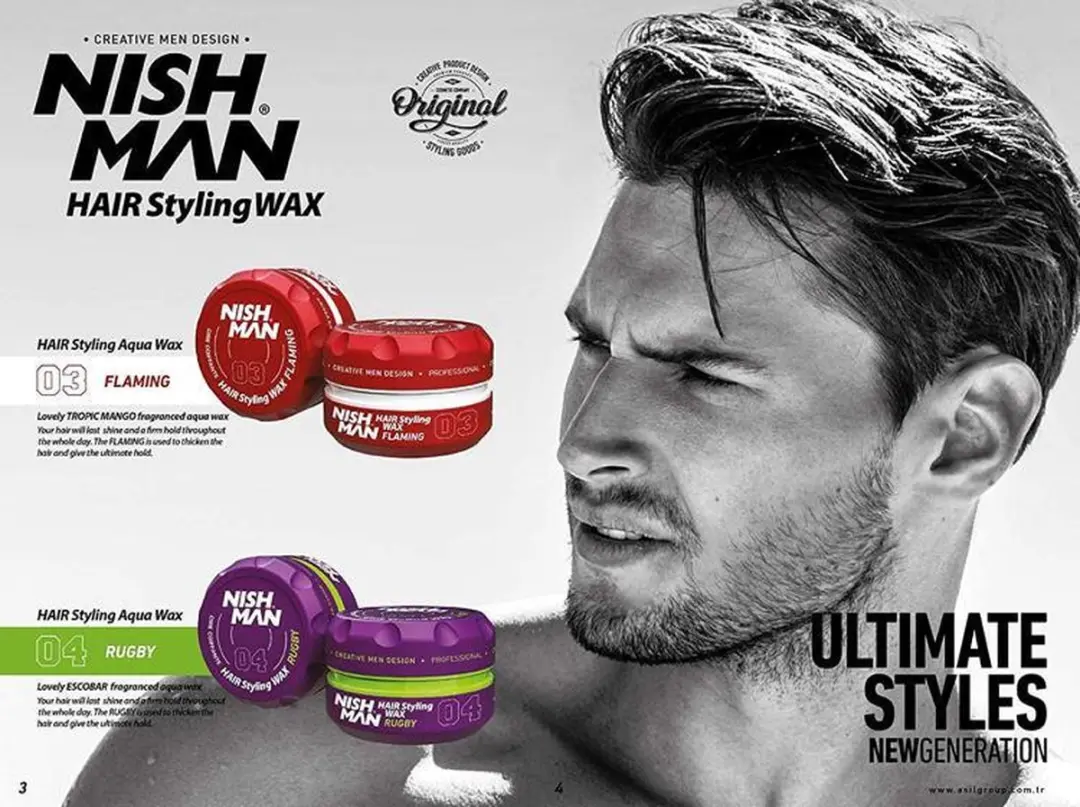 Nishman Hair Styling Wax 04 Rugby Escobar Geur 150g