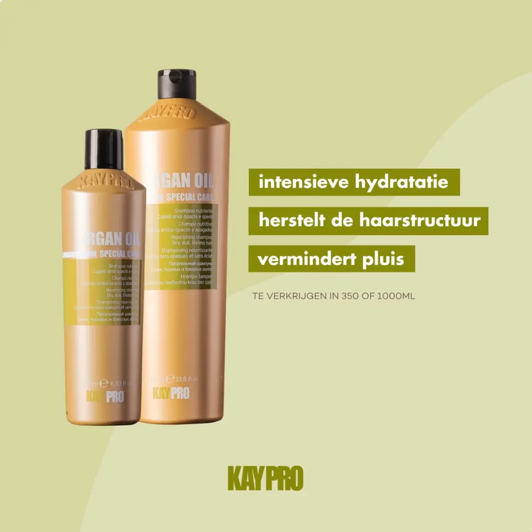 KayPro Arganolie Shampoo 1000ml - Droog/Beschadigd Haar