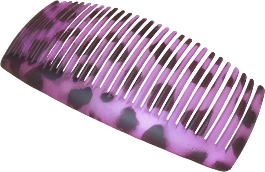 Hairmode Haarkam-Zijkam Siliconen Dierenprint Roze
