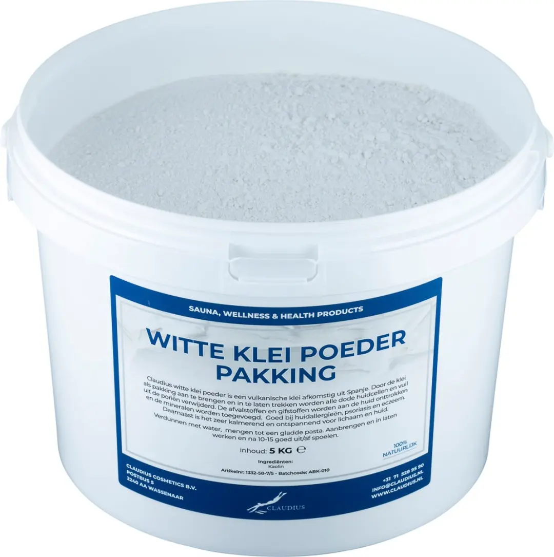 Splashbox Cosmetics Witte Klei Poeder 5 kg