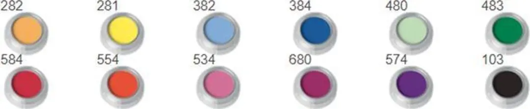 Grimas Eyeshadow Palette - 12 Kleuren - 24g