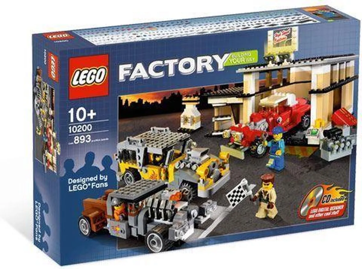 LEGO Factory Custom Car Garage 10200 - 877 Stukken