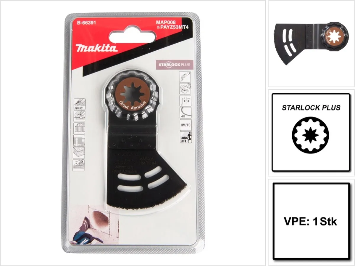 Makita MAP008 Segmentzaagblad 53mm - Steen - Oscillerend