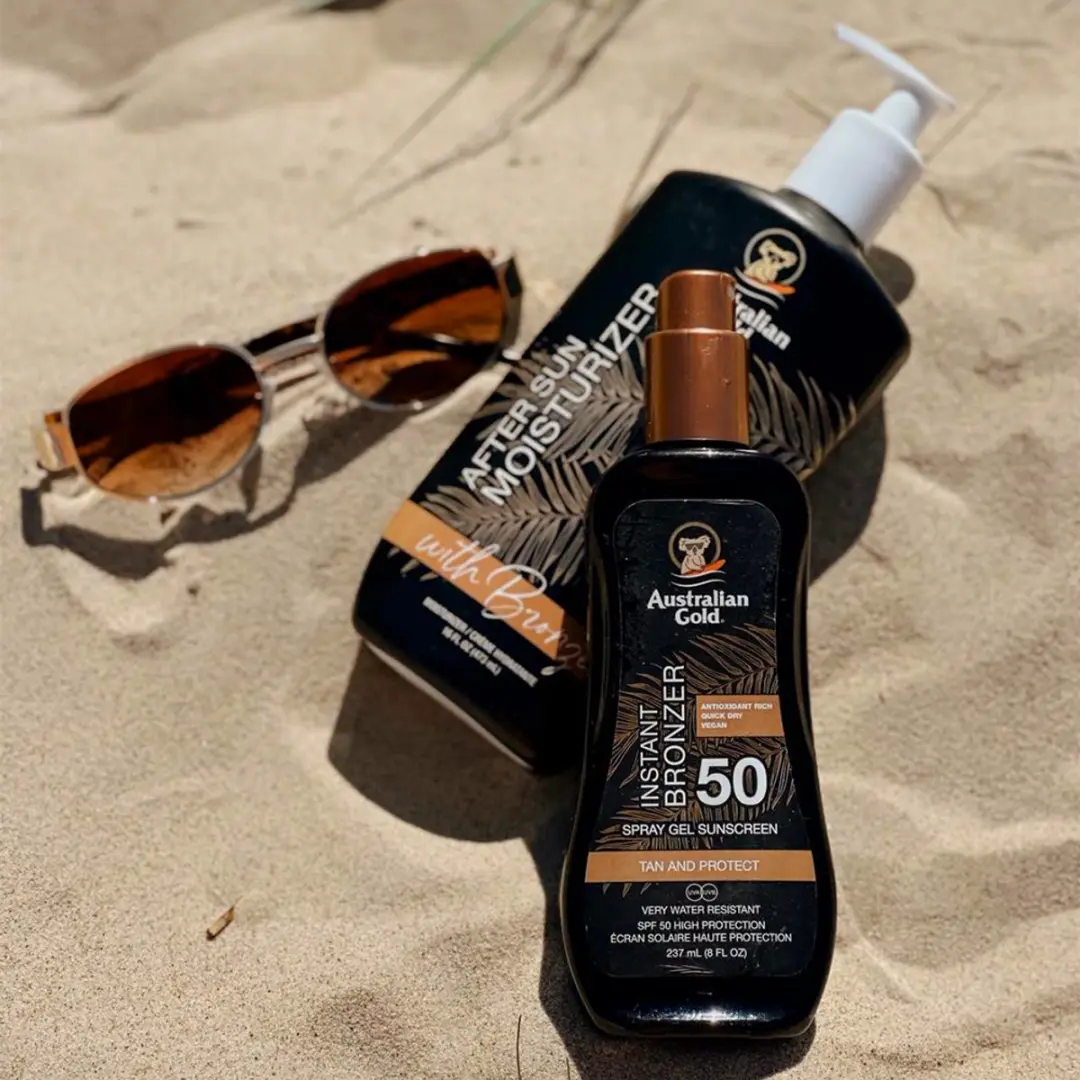 Australian Gold SPF 50 Spray Gel met Bronzer 237ml